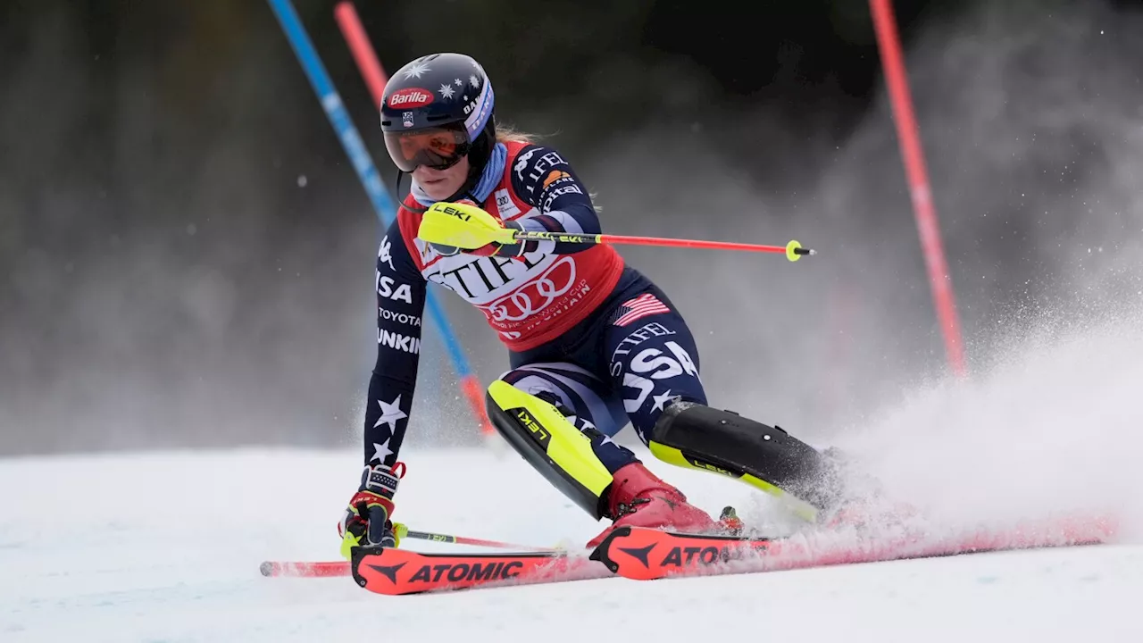 Mikaela Shiffrin Leads Home World Cup Slalom in Colorado Now